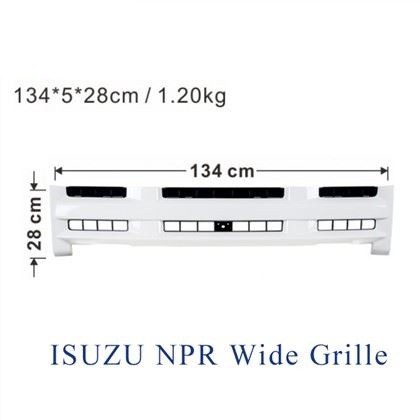 Gril Depan Lebar Putih Cocok dengan Isuzu NPR